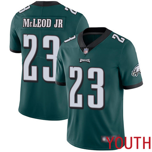 Youth Philadelphia Eagles #23 Rodney McLeod Midnight Green Team Color Vapor Untouchable NFL Jersey Limited
